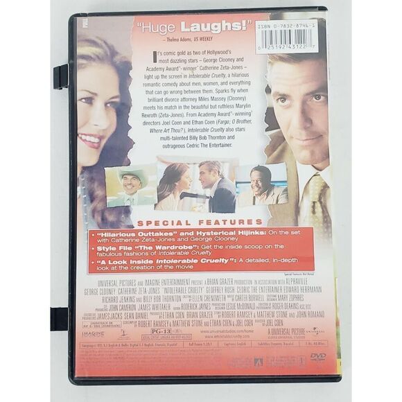 Intolerable Cruelty (2004 Film) [DVD] - Picture 3 of 3